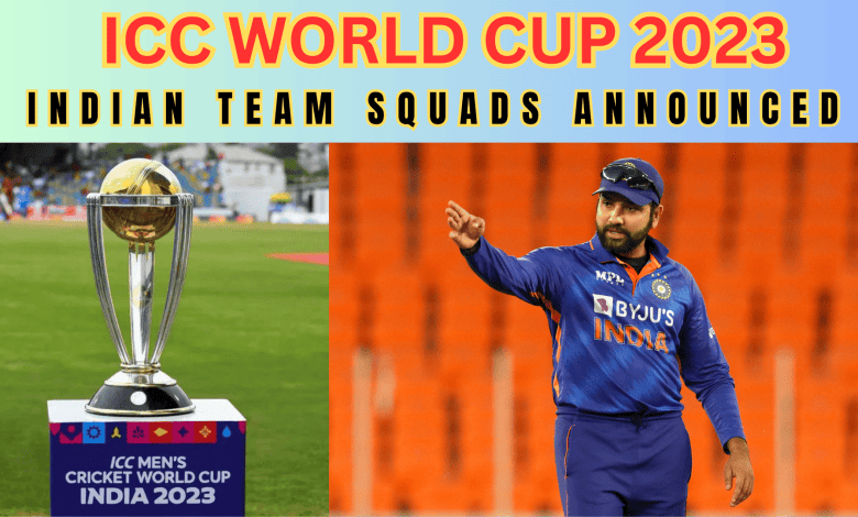 Team India world cup squad 2023