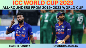 Team India World Cup 2023 squad all rounders: Hardik Pandya( Left) and Ravindra Jadeja ( Right) secured their position after 2019 World Cup